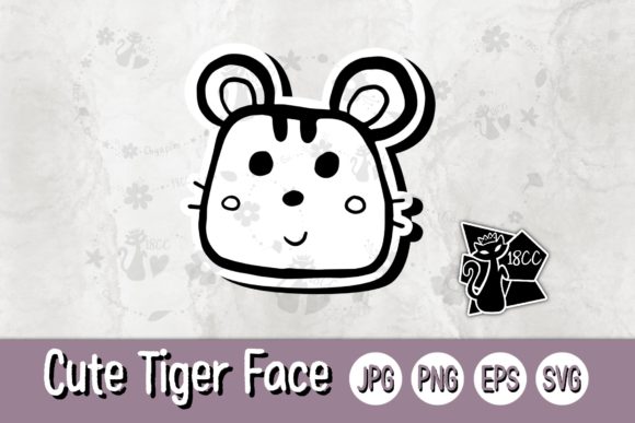 Cute Tiger Face Line Graphics for Crafts: A Designer Review