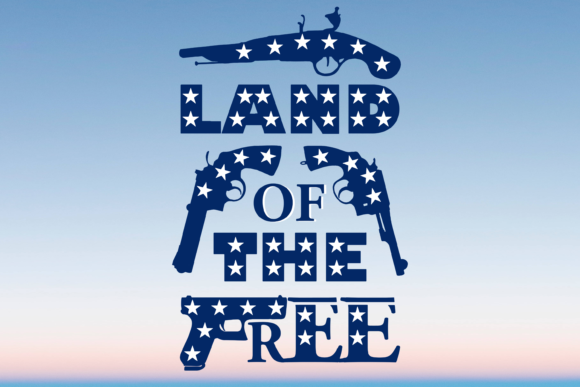 Land of the Free Patriotic SVG PNG for Crafts & Graphics