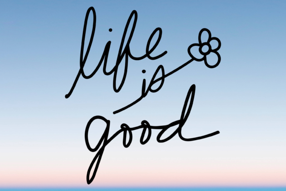 Life is Good Flower Boho Svg: Graphics for Crafts