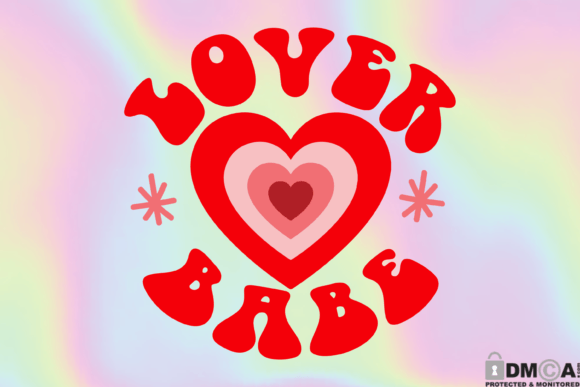 Lover Babe Retro Valentines Day SVG Graphics