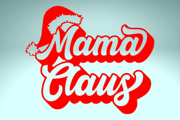Mama Claus Retro Christmas SVG Files