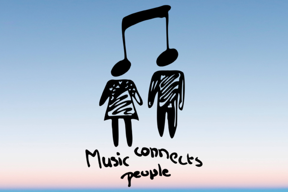 Music Connects People Svg Png for Crafts and Graphics