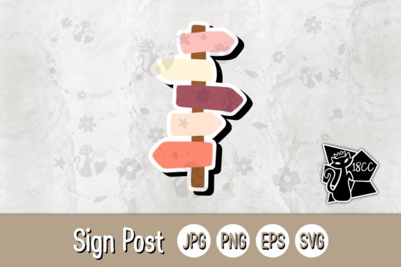 Sign Post with Color: A Graphics Asset for Crafts Projects