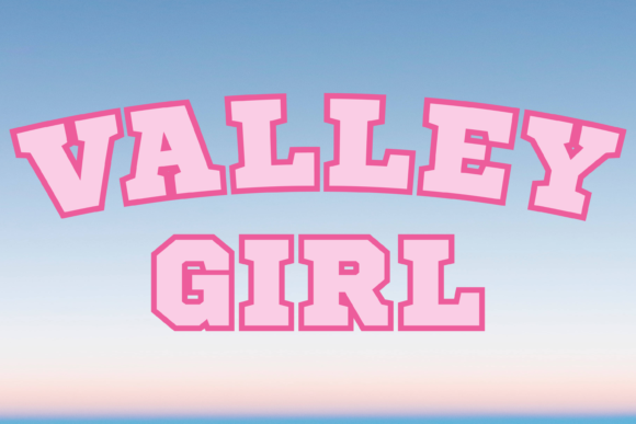 Valley Girl Jersey Sassy Y2k Svg Graphics