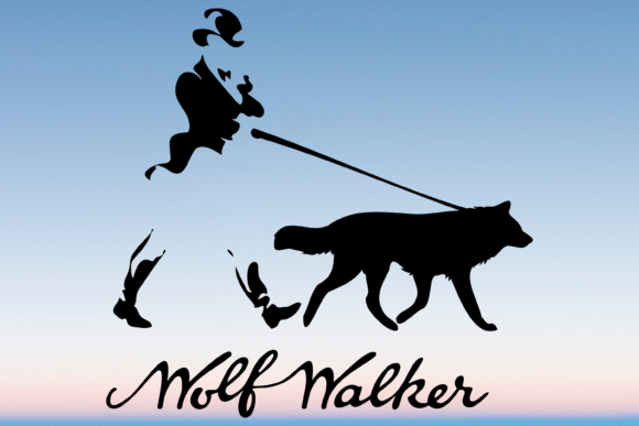 Wolf Walker Funny Dog Svg for Crafts and Graphics