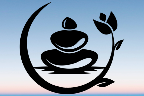 Yoga Zen Meditation Stones Rocks Svg